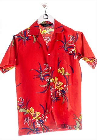 VINTAGE GENERATION ONE HAWAIIHEMD FLORAL PRINT ROT