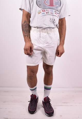 SERGIO TACCHINI MENS VINTAGE SHORTS W34 WHITE 90'S
