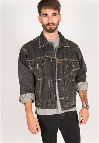 VINTAGE 80S WRANGLER DENIM JACKET / R204