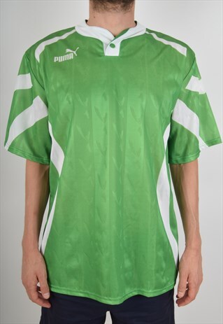 VINTAGE PUMA FOOTBALL SHIRT / JERSEY MADE IN GERMANY SIZE L