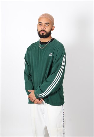 VINTAGE ADIDAS THIN SWEATSHIRT GREEN
