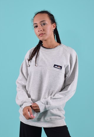 LIGHT GREY HEATHER ELLESSE SWEATSHIRT