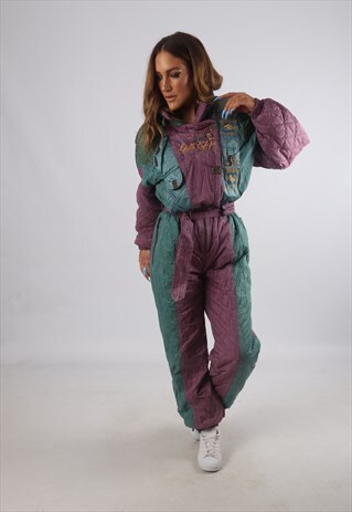 VINTAGE LUHTA FULL SKI SUIT SNOW SPORTS UK 12 M (94U)