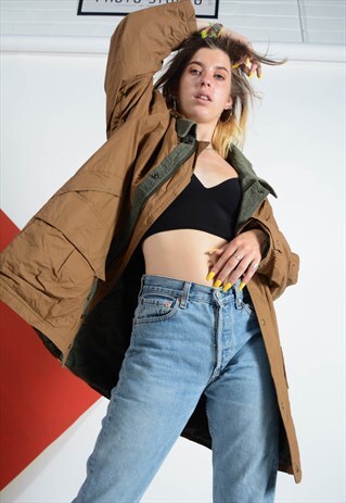 VINTAGE FARMER STYLE JACKET IN BROWN