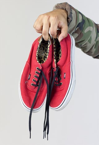 VINTAGE VANS RED TRAINERS