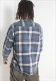 VINTAGE 90''S GRUNGE CHECK FLANNEL SHIRT MULTI