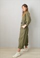 VINTAGE ARMY OVERALLS BOILERSUIT COVERALLS PLUS SIZE CURVY