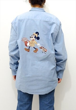 VINTAGE DONALDSON LUXURY DISNEY EMBROIDERED MINNIE SHIRT