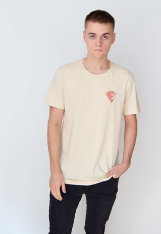 BEIGE WAVES (RED) T-SHIRT