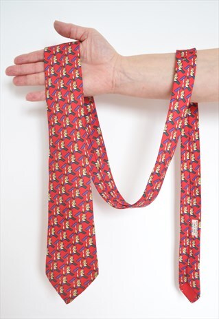 VINTAGE HERMES LUXURY PAINT BRUSH PAINTER SILK TIE