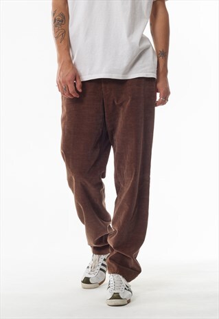 VINTAGE HUGO BOSS CORDUROY PANTS 90S BROWN