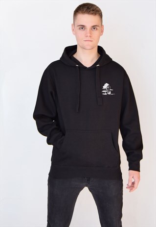 BLACK PINEAPPLE OCEAN HOODIE