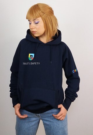 VINTAGE 90'S GOOGLE UNISEX OVERSIZED SWEATSHIRT HOODIE