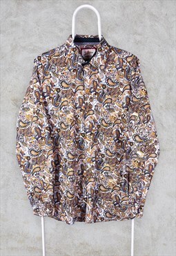 Joe Browns Paisley Shirt Long Sleeve Patterned Medium
