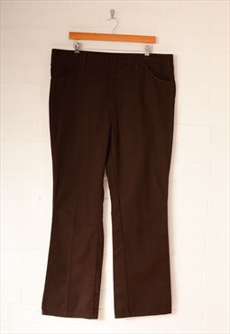 Vintage DICKIES Bootcut Workwear Trousers Brown W40 BV4049