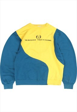 Vintage  Sergio Tacchini Sweatshirt Rework Wavy Yellow Small