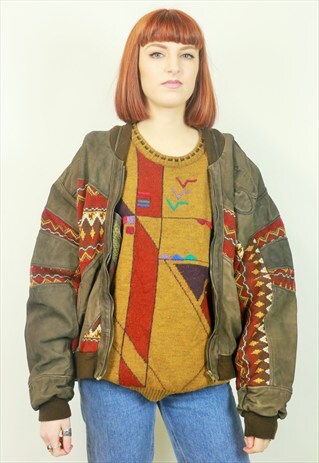 VINTAGE SUEDE BOMBER JACKET