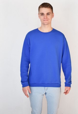 BLUE ESSENTIAL SWEATSHIRT