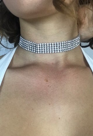 DIAMANTE RHINESTONE CHOKER