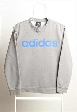 Vintage Adidas Crewneck Script Sweatshirt Grey