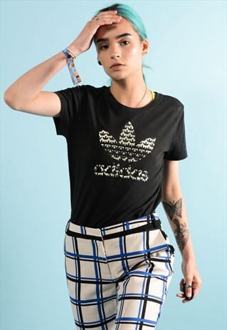 ADIDAS BLACK RETRO ADIDAS TEE