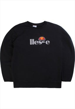 Vintage  Ellesse Sweatshirt Heavyweight Crewneck Black Large