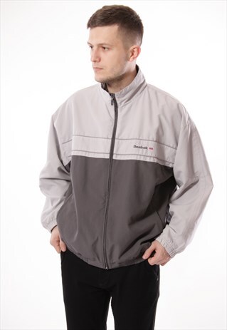 VINTAGE VTG RARE REEBOK LOGO SHELL JACKET 13154