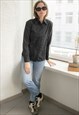 Vintage 80's Black Textured Shirt