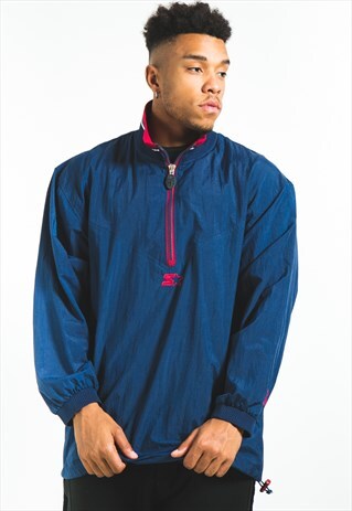 VINTAGE 80S 1/4 ZIP STARTER JACKET / S1867