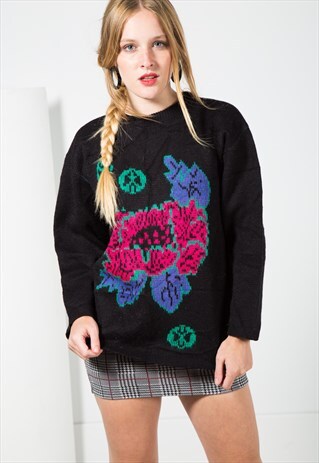 VINTAGE 80S KNIT JUMPER / S0117