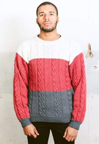 VINTAGE STRIPED FISHERMAN JUMPER