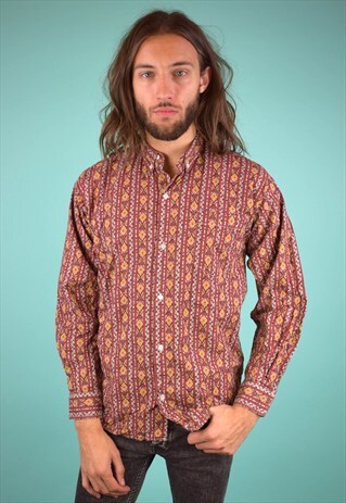VINTAGE 90'S PATTERNED SHIRT