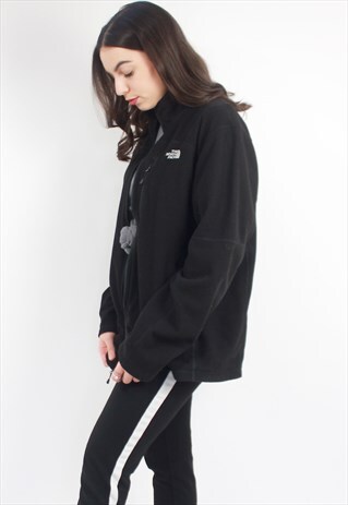 90'S RETRO BLACK FLEECE JACKET