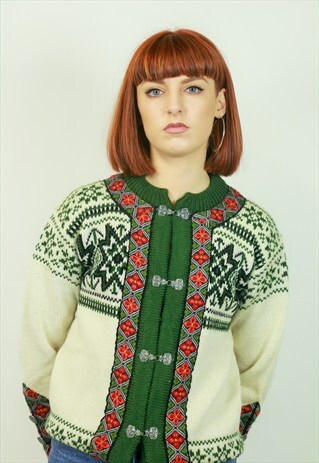 VINTAGE PATTERNED CARDIGAN