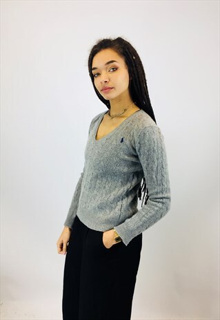 RALPH LAUREN CABLE KNIT COTTON JUMPER