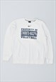 Vintage 90's Nike Sweatshirt Jumper Off White White