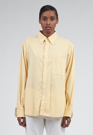 VINTAGE STRIPED 90'S YSL OVERSIZED OXFORD SHIRT