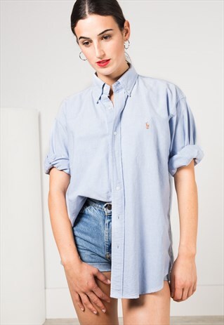 VINTAGE 80S CLASSIC POLO RALPH LAUREN SHIRT / 0080 / 405