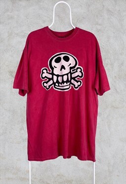 Vintage Big Hed Designs Red T-Shirt Graphic Comfort Colors