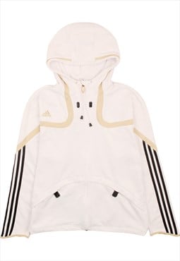 Adidas 90's Full Zip Up Hoodie Medium White