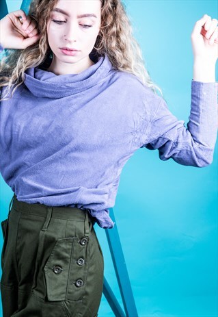 VINTAGE CHAMPION FLEECE IN PURPLE
