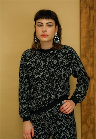NUDES PATTERN SWEATSHIRT