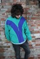 90S SHELL OVER HEAD, HALF ZIP RAVE TOP 