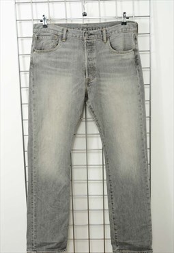 Vintage 90s Levi's 501 Jeans Grey Size 34/32"