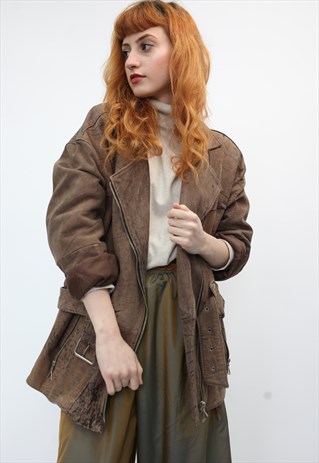 VINTAGE LEATHER BIKER JACKET