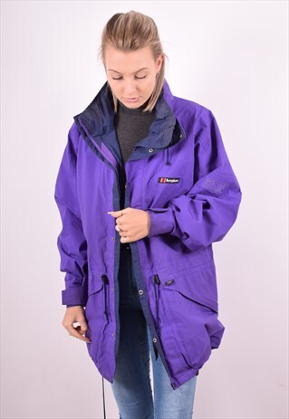 BERGHAUS WOMENS VINTAGE JACKET XXL PURPLE 90S
