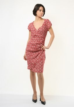 80s Vintage Woman Mini Robe Style Dress size Small 3862