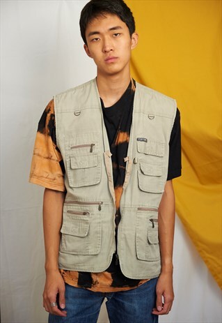 VINTAGE UTILITARY MULTI POCKET GILET