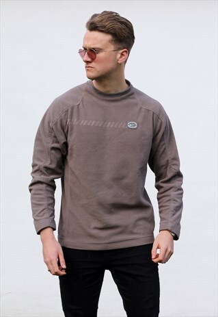 NIKE USA 90S OLIVE FLEECE MINIMALIST SWEATSHIRT