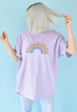 G&G UNISEX ORCHID RAINBOW TEE